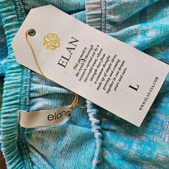 Elan Tube Top Romper Womens Large Beach Coverup Tropical Mermaid Summer Knit NWT - Picture 7 of 8